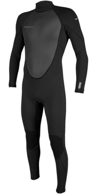 2026 O'Neill Mens Reactor-2 3/2mm Back Zip Wetsuit 5040B - Black / Black